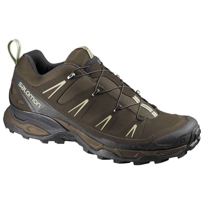 Salomon Israel X ULTRA LTR - Mens Hiking Shoes - Chocolate/Black (CWXR-23075)